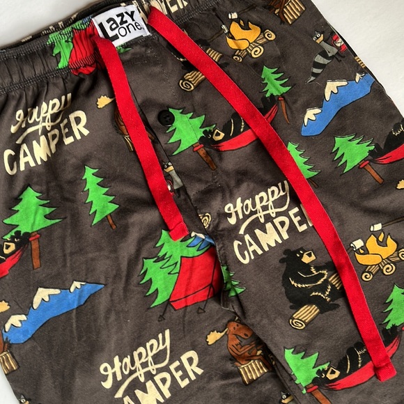 Lazy One Happy Camper Sleep Pants Size XS - Picture 5 of 13